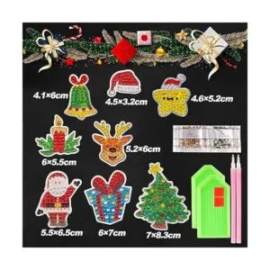 MEIEST Juego de 36 calcomanías de pintura de diamantes de_3