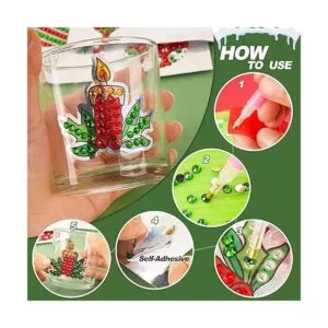 MEIEST Juego de 36 calcomanías de pintura de diamantes de_4