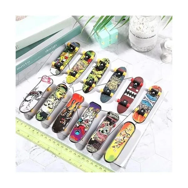 36 piezas de mini patineta de dedo con patrón de doble_4