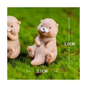 Figuras de nutrias en miniatura 8 piezas de nutrias en_2