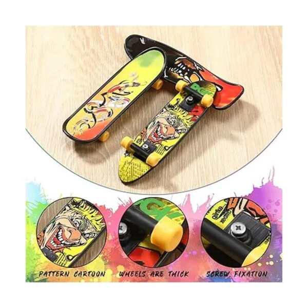 36 piezas de mini patineta de dedo con patrón de doble_3