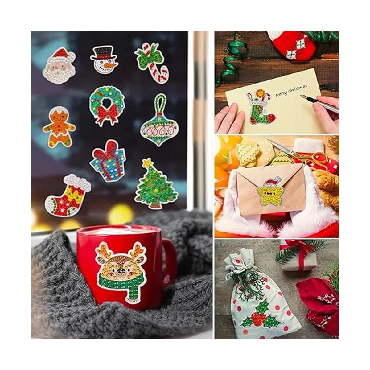 MEIEST Juego de 36 calcomanías de pintura de diamantes de_6