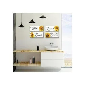 Roowest Letreros de madera para relajarse y relajarse_4