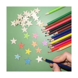 HADDIY Estrellas de madera pequeñas de 1 pulgada para_4