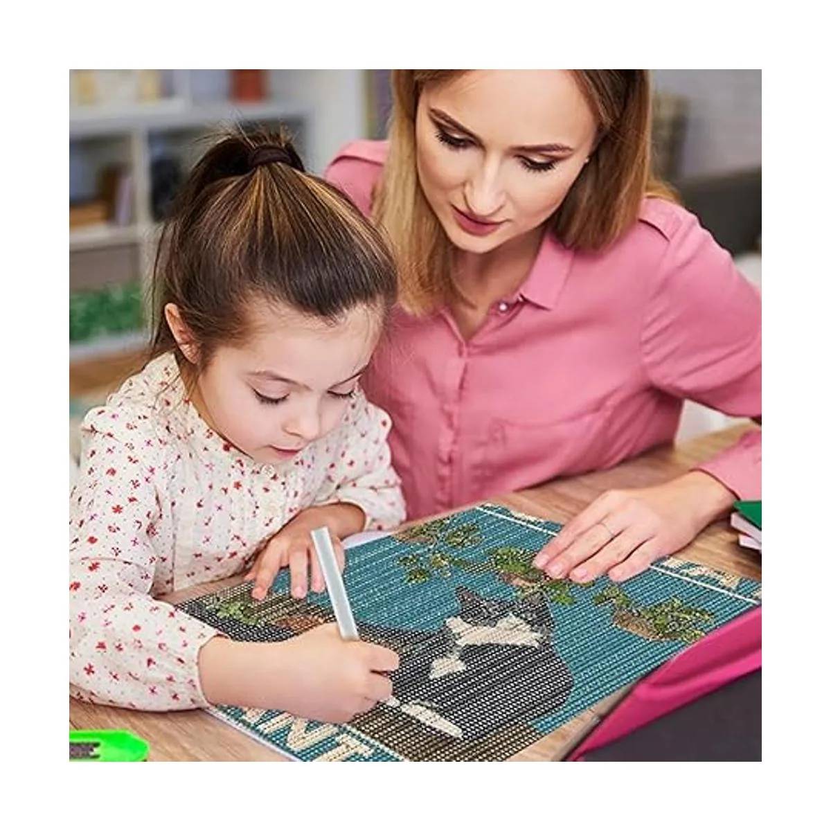 Kits de pintura de diamantes de gato para adultos_5