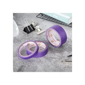 3 rollos de cinta adhesiva de arte morado extraíble cinta_2