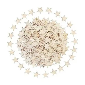 HADDIY Estrellas de madera pequeñas de 1 pulgada para_1