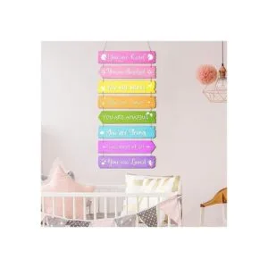 Decoración inspiradora de pared de arco iris arte de_5