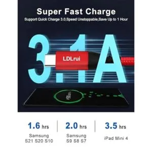 Cable USB 3.2 A a C de 3 pies cable de disco duro externo_4