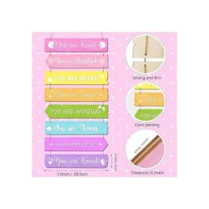 Decoración inspiradora de pared de arco iris arte de_2