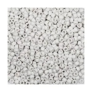 Tibaoffy Crafts Cuentas blancas de 0.236 x 0.354 in_1