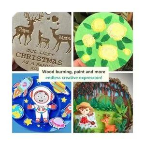 HILELIFE Rondas de madera para manualidades de 10_7