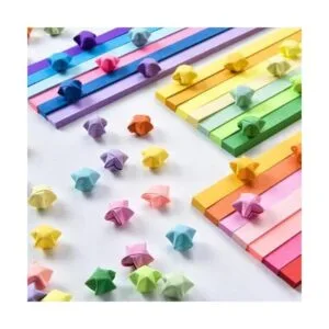 Paquete de papel de estrellas de origami para bricolaje_6