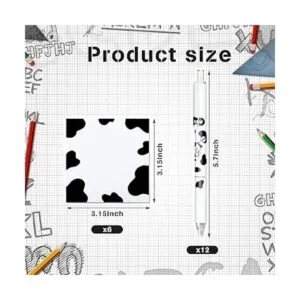 Juego de 18 bolígrafos de vaca 12 bolígrafos de vaca y_2