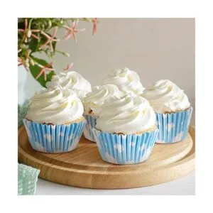300 forros de magdalenas de color azul nube color blanco_7