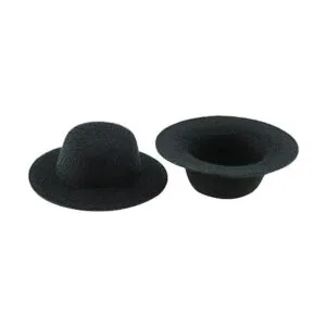 YHXiXi 10 mini sombrero de fieltro para muñeca hecho a_4