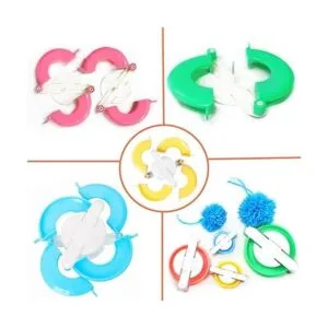 Juego de herramientas para hacer pompones de 8 tamaños_4