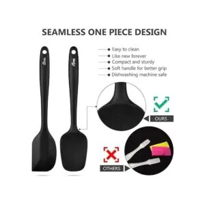 Hotec Juego de 5 espátulas de silicona para hornear_6