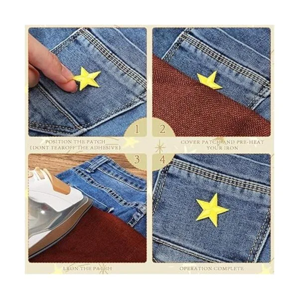 80 parches termoadhesivos con estrellas mini parches de_5