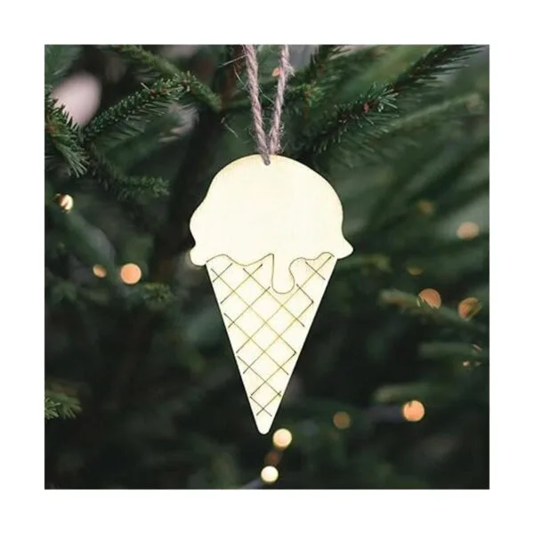 20 adornos colgantes de madera de helado para_5