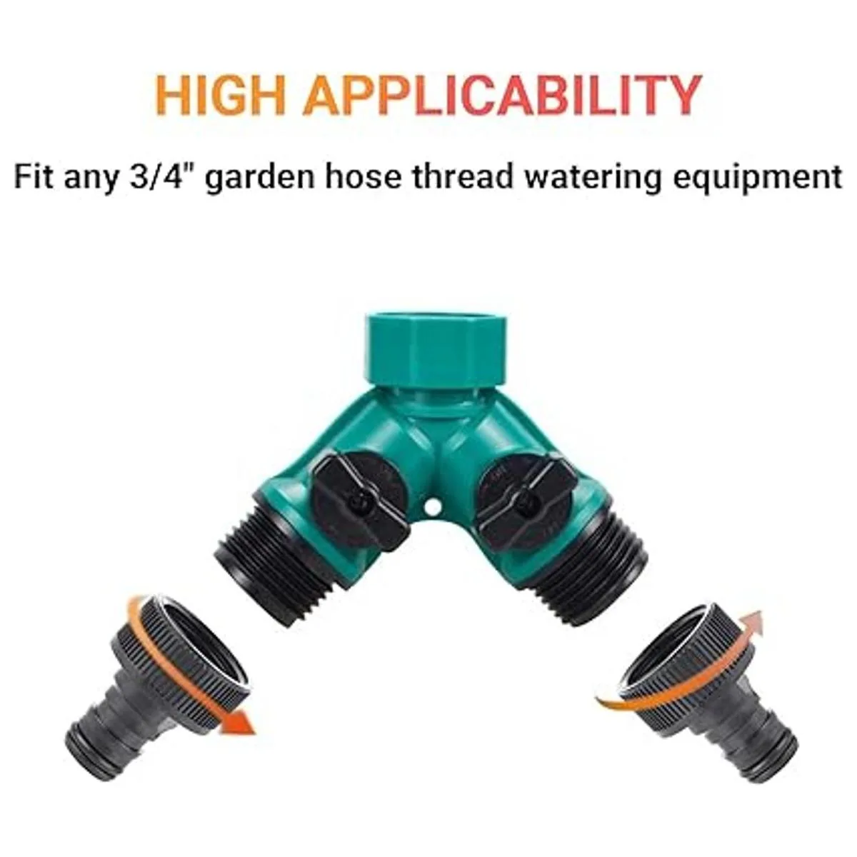 ECOESPTI Divisor de manguera de jardín divisor de_4