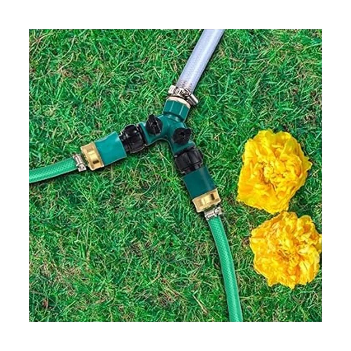 ECOESPTI Divisor de manguera de jardín divisor de_5