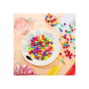 600 piezas de corazones Pony cuentas de estrellas grandes_4