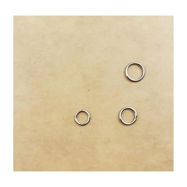 1000 anillos de acero inoxidable mezclados de 0.236 in_3