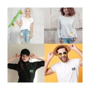 TACVEL 40 parches de números amarillos para planchar con_5