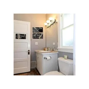 3 piezas de decoración de pared de baño negro y dorado_7