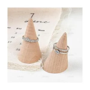 AUEAR Paquete de 10 anillos pequeños de madera natural_6