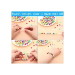 500 piezas coloridas Pony Beads Star Pony Beads forma_3