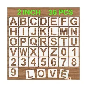 DZXCYZ Plantillas de letras del alfabeto de 2 pulgadas 36_1