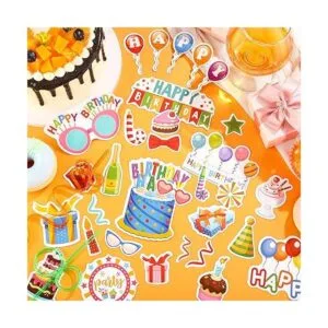 100 piezas de papel de cumpleaños troqueles de cartulina_5