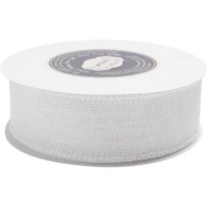 VATIN Cinta de arpillera blanca con alambre de 112_4