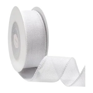 VATIN Cinta de arpillera blanca con alambre de 112_3