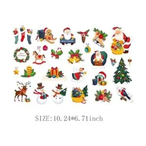 Calcomanías de transferencia para planchar de Navidad_5