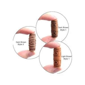 Aylifu Cuentas de tubo para el cabello 60 cuentas de_2