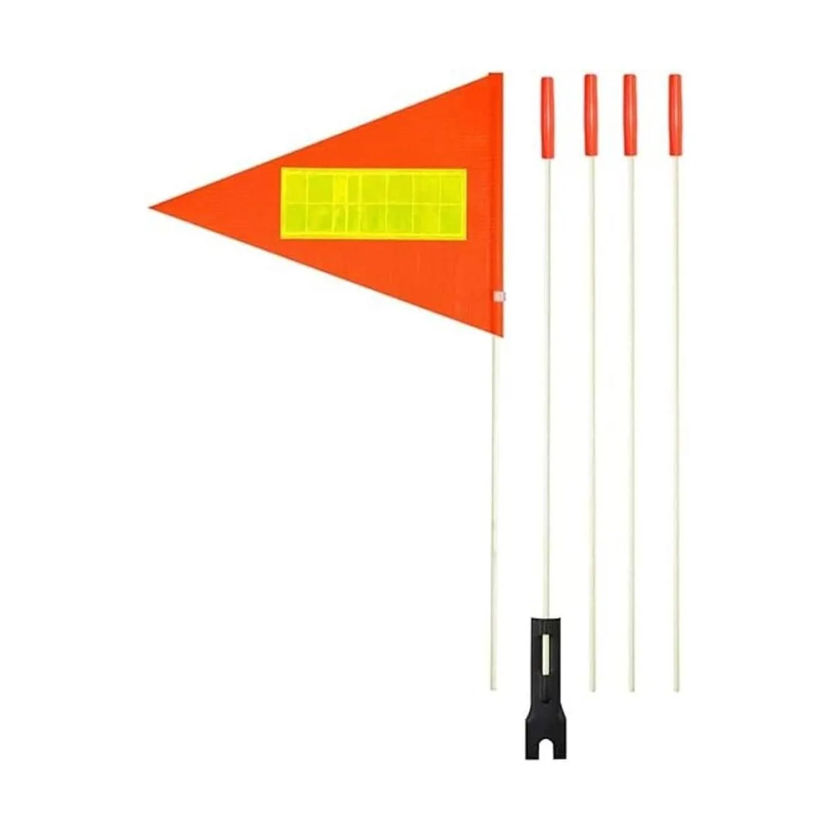 Bandera de seguridad para bicicleta poste de fibra de_1