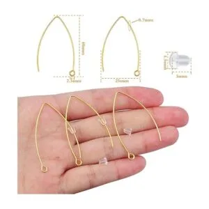 Aylifu 40 ganchos hipoalergénicos para pendientes de_3