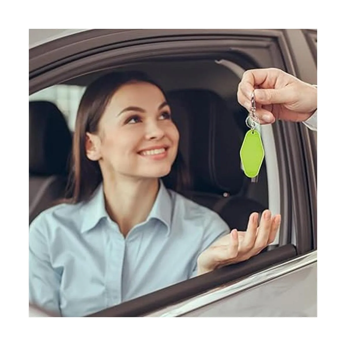 15 piezas de motel hotel sublimación en blanco llaveros_3