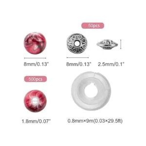 Quefe 500 cuentas artesanales para hacer joyas para hacer_2