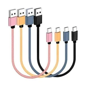 SUMPK Cable USB C de 1 pie paquete de 4 unidades carga_1