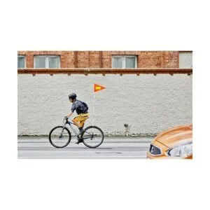 Bandera de seguridad para bicicleta poste de fibra de_6