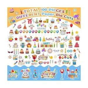 100 piezas de papel de cumpleaños troqueles de cartulina_3