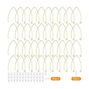 Aylifu 40 ganchos hipoalergénicos para pendientes de_2