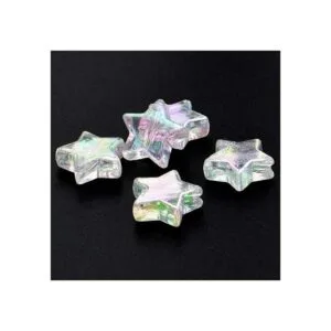 Cuentas de acrílico con estrellas 400 piezas de 0.394 in_5