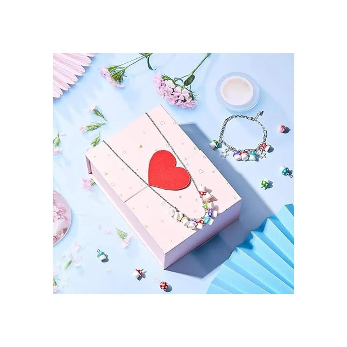 50 piezas de dije de hongo de resina de hongo para_6