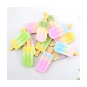 40 piezas 3D IceLolly Flatback Resina Charm Surtido Sin_7