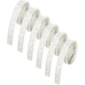 MOODKEY 6 rollos de cinta de diamantes de imitación de_1